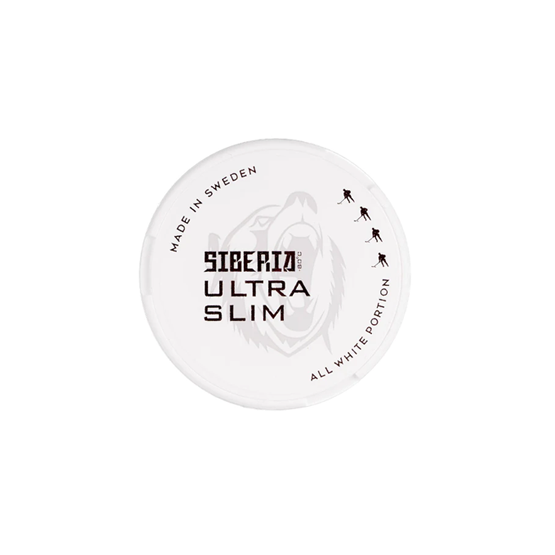 Siberia All White Ultra Slim Nicotine Pouches - Single Tin