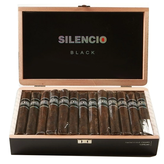 Silencio Black Supremo Toro Cigar - Box of 25