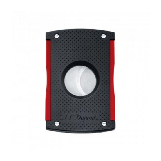 S.T. Dupont Maxijet Cigar Cutter - Matt Black and Red
