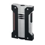 S.T. Dupont Defi Extreme Single Jet Flame Cigar Lighter - Brushed Grey