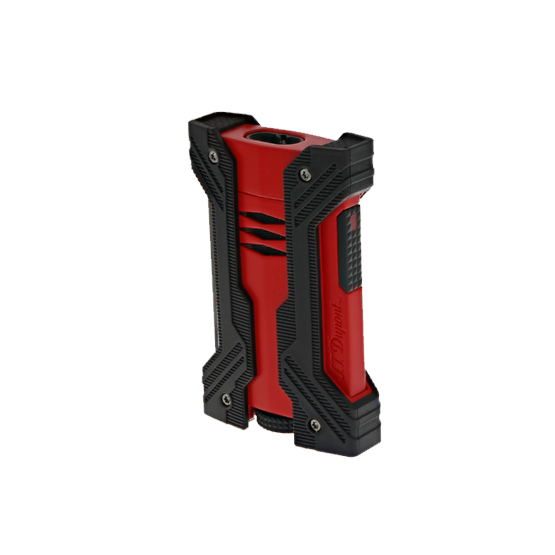 S.T. Dupont Defi Xxtreme Double Jet Flame Cigar Lighter - Black/Red