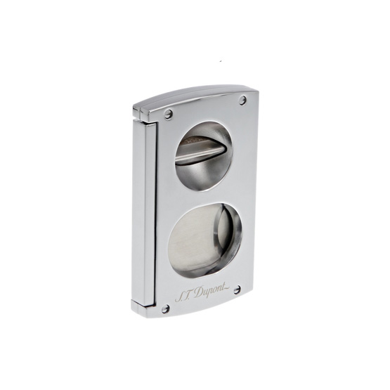 S.T. Dupont Double Blade S and V Cigar Cutter - Chrome
