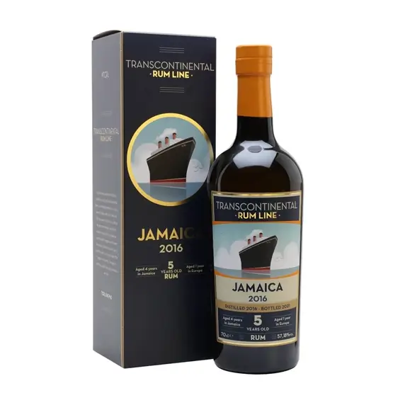 Transcontinental Rum Line Jamaica 2016 5 Year Old Traditional Pot Still Rum (70cl / 57.18%)