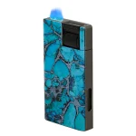 Vector Bishop Flat Flame Lighter - Turquoise Marble
