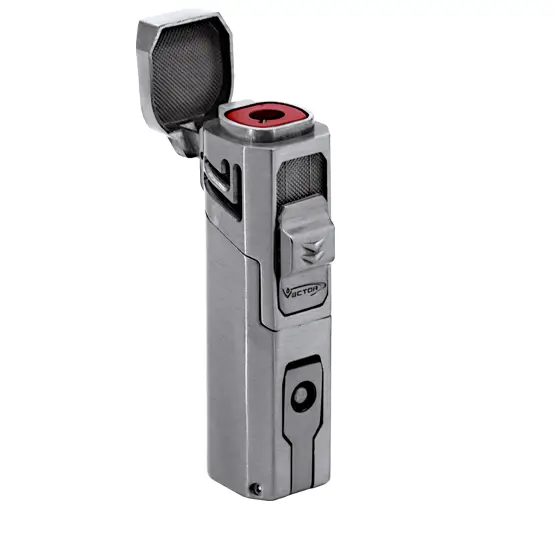 Vector Caliper Single Jet Flame Cigar Lighter - Chrome