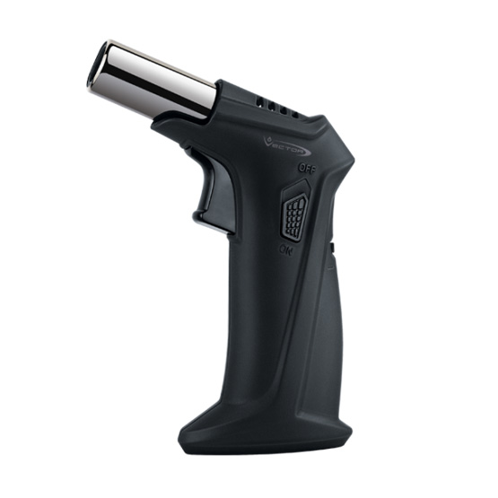 Vector Clash Single Jet Flame Table Lighter - Black Matte