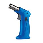 Vector Clash Single Jet Flame Table Lighter - Blue Matte