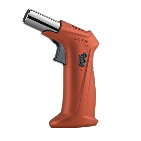 Vector Clash Single Jet Flame Table Lighter - Copper Gold Matte