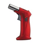 Vector Clash Single Jet Flame Table Lighter - Red Matte