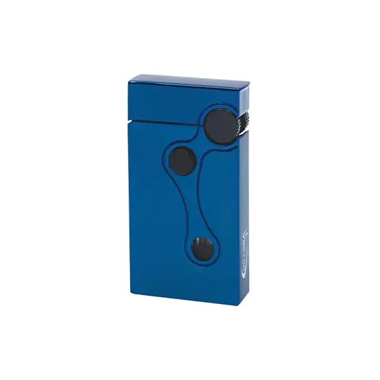 Vector Elite Single Jet Flame & Soft Flame Cigar Lighter - Blue Sparkle