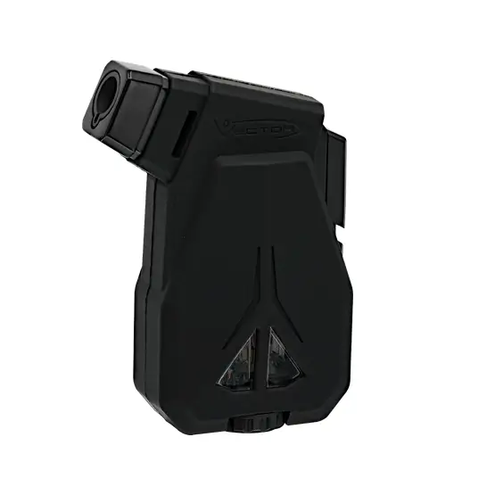 Vector Speed Single Jet Flame Cigar Lighter - Black