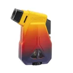Vector Speed Single Jet Flame Cigar Lighter - Yellow/Red/Navy