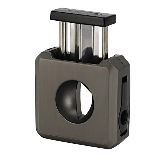 Vector VCUBE V-Cut and Punch Cigar Cutter - Gunmetal
