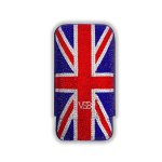 VSB Swarovski Crystal Union Jack Cigar Case - 3 Robusto
