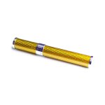 VSB Carbon Fibre Cigar Tube - Gloss Gold & Stainless Steel