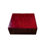 Red Wood Humidor for 75 Cigars with Boveda Seasoning Pack