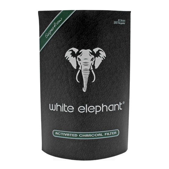 White Elephant Activated Charcoal Filters 9mm - Pack of 250
