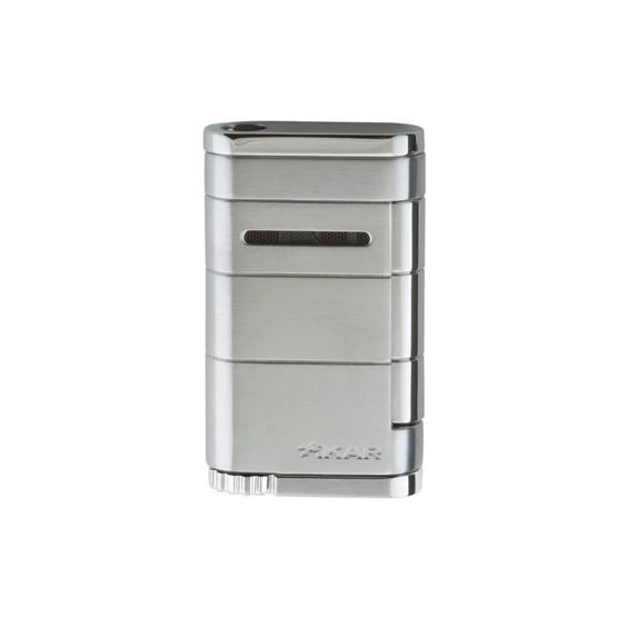 Xikar Allume Single Jet Flame Cigar Lighter â€“ Steel Silver