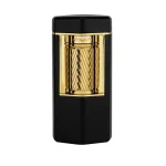 Xikar Meridian Triple Soft Flame Lighter - Black & Gold
