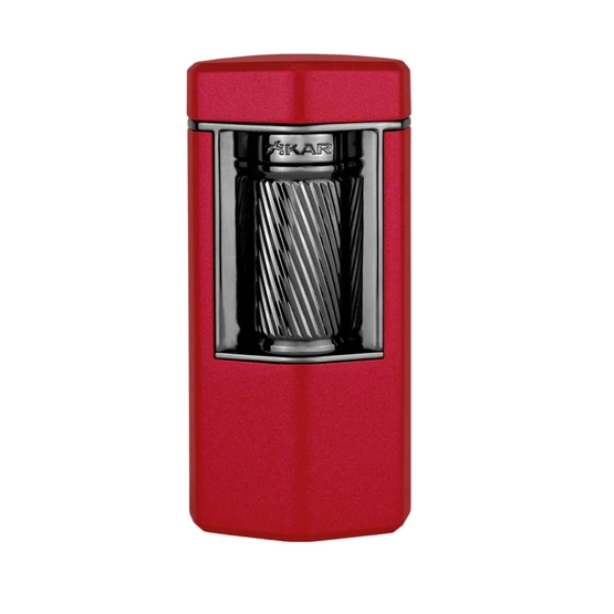 Xikar Meridian Triple Soft Flame Lighter - Red & Gunmetal