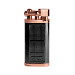 Xikar Pipeline Soft Flame Pipe Lighter - Black/Rose Gold
