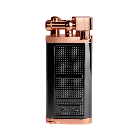 Xikar Pipeline Soft Flame Pipe Lighter - Black/Rose Gold