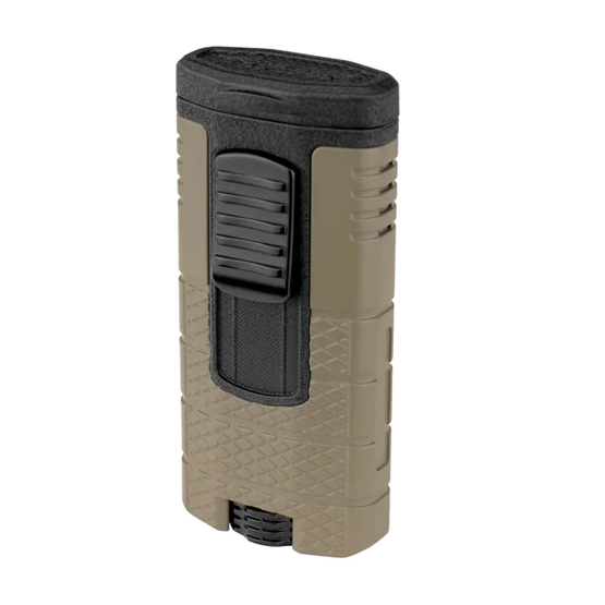 Xikar Tactical Triple Jet Flame Cigar Lighter - Tan & Black