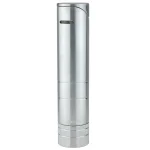 Xikar 5 x 64 Turrim Double Jet Flame Cigar Lighter - Silver