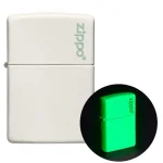 Zippo Classic Glow In the Dark With Zippo Logo Soft Flame Lighter
