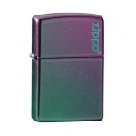Zippo Classic Iridescent Zippo Logo Soft Flame Lighter